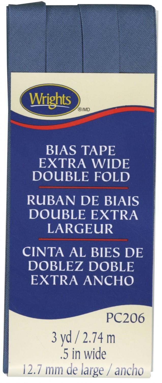 CHK Wrights Extra Wide Double Fold Bias Tape Stone Blue - 117206584