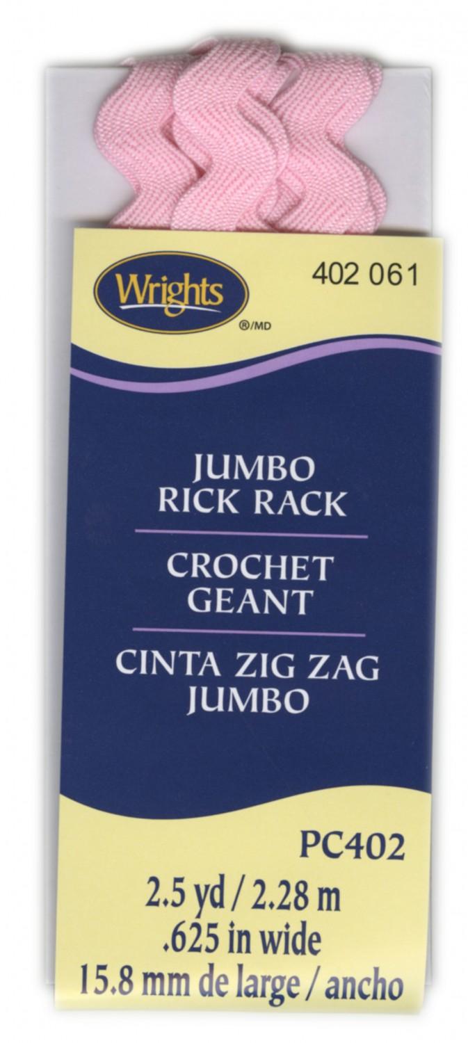 CHK Wrights Jumbo Rick Rack Pink - 117402061