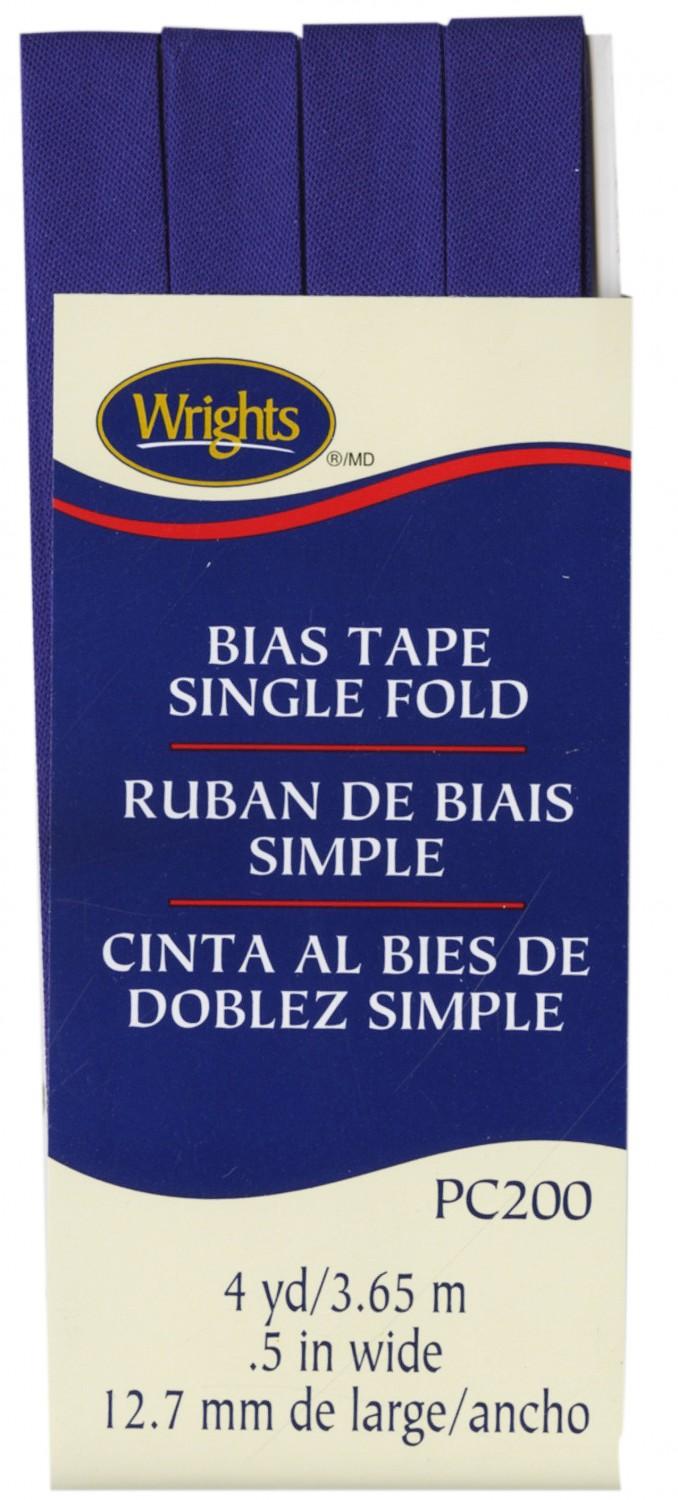 CHK Wrights Singl Fold Bias Tape Yale Blue - 117200078