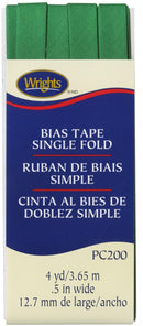 CHK Wrights Single Fold Bias Tape Emerald - 117200044
