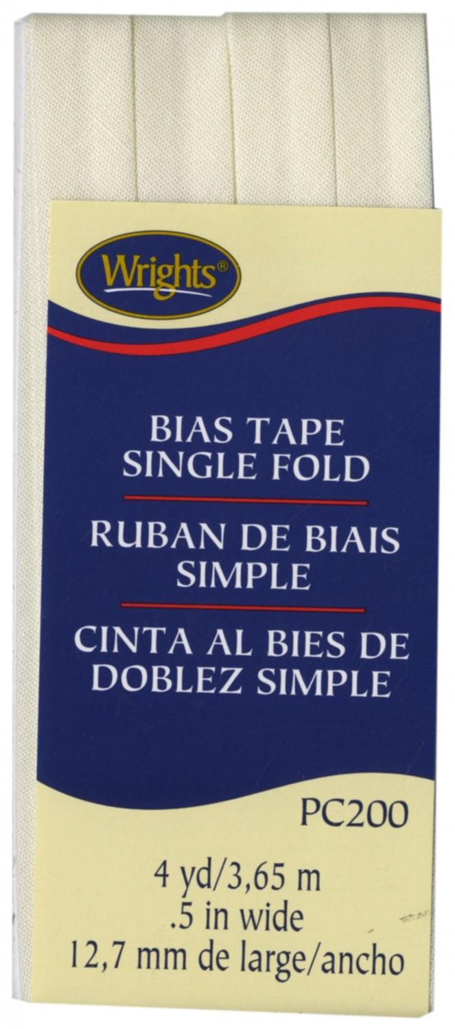 CHK Wrights Single Fold Bias Tape Oyster - 117200028