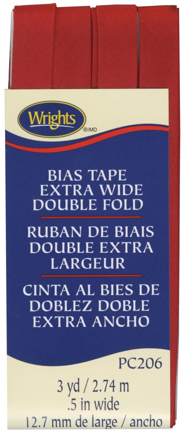 CHK XWide Double Fold Bias Tape Red - 117206065