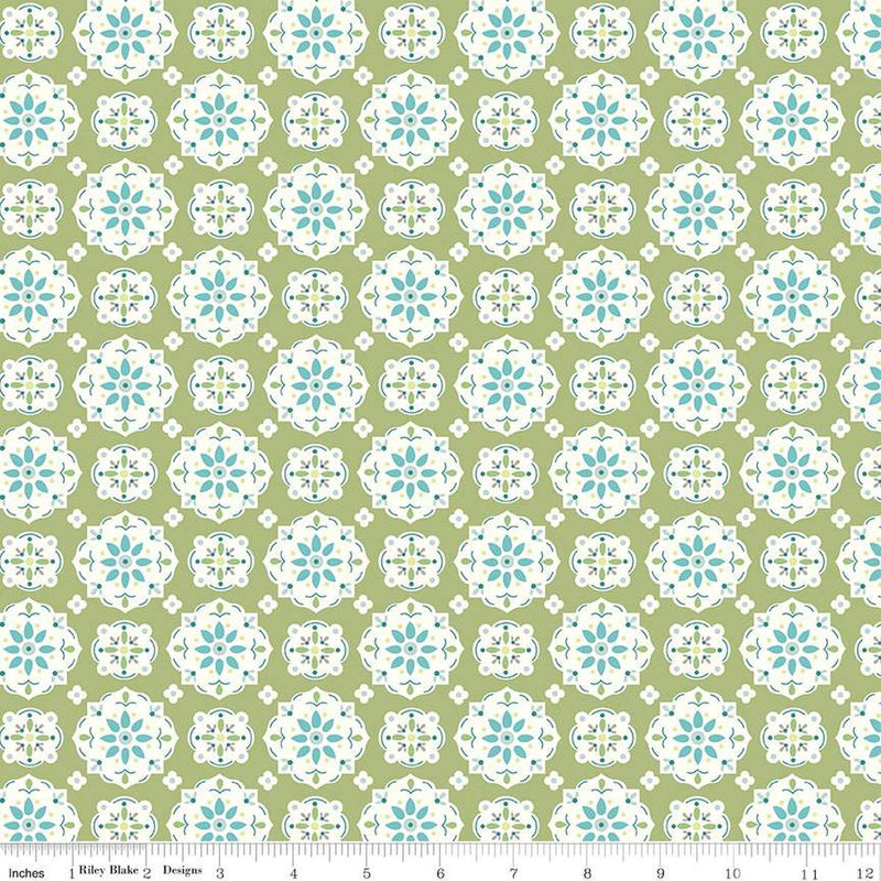 CWH Bee Vintage - C13072-LETTUCE - Cotton Fabric