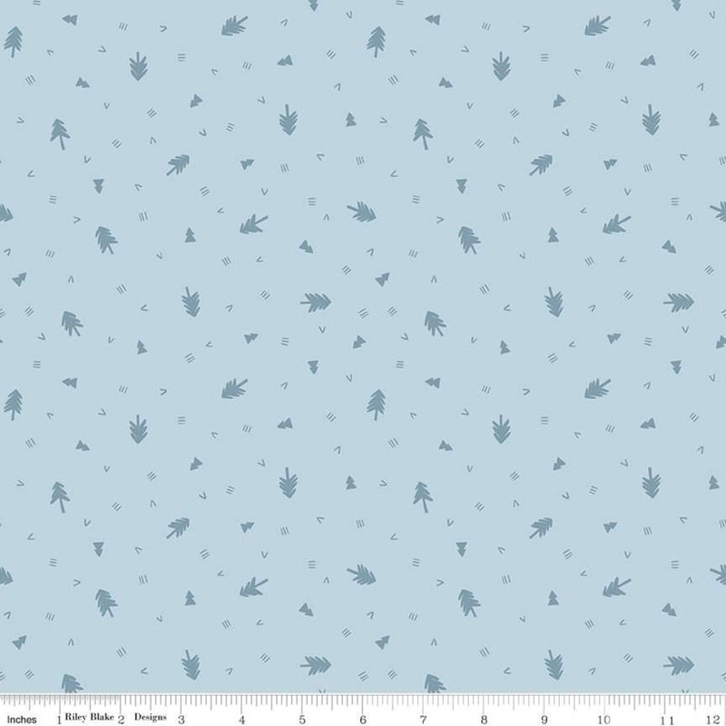 CWH Camp Woodland C10466-SKY - Cotton Fabric