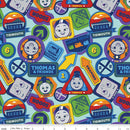 CWH Full Steam Ahead with Thomas & Friends - C12510-AQUA - Cotton Fabric