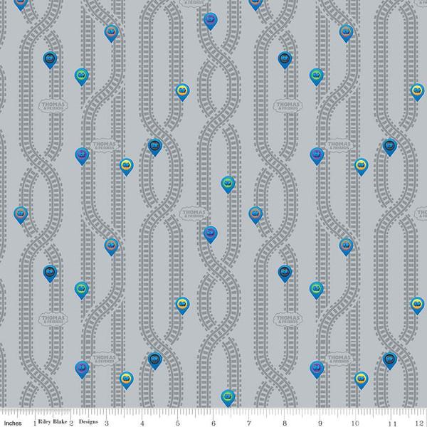 CWH Full Steam Ahead with Thomas & Friends - C12514-GRAY - Cotton Fabric