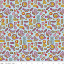 CWH Malibu Barbie C11724-BLUE - Cotton Fabric