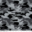 CWH Nobody Fights Alone Camo C10420-GRAY - Cotton Fabric