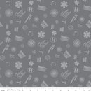 CWH Nobody Fights Alone First Responder C10421-GRAY - Cotton Fabric