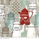 CWH Riley Blake Coffee Chalk Pots CD11033-TAUPE - Cotton Fabric