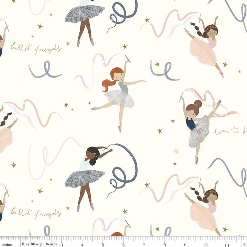 CWH Spin and Twirl SC11610-CREAM - Cotton Fabric