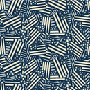 CWRK Gnome Parade - Y3499-53 Navy - Cotton Fabric