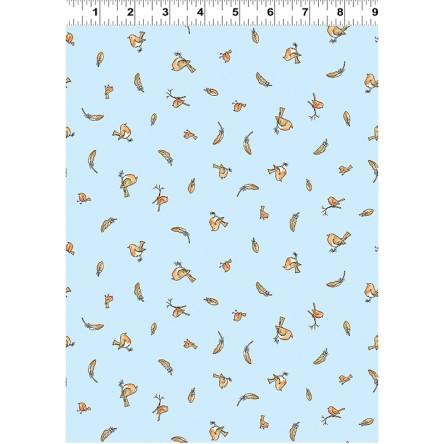 CWRK Guess How Much I Love You - Birds and Feathers - Y3082-29 - Cotton Fabric