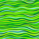 CWRK Laurel Burch Basics Y1331-21M Green - Metallic Cotton Fabric