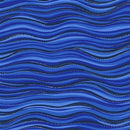 CWRK Laurel Burch Basics Y1331-92SM Light Blue - Metallic Cotton Fabric