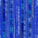 CWRK Laurel Burch Basics Y3220-31 Royal Blue - Cotton Fabric