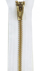 Coats Jeans Zipper 7 Inch White - F277-001