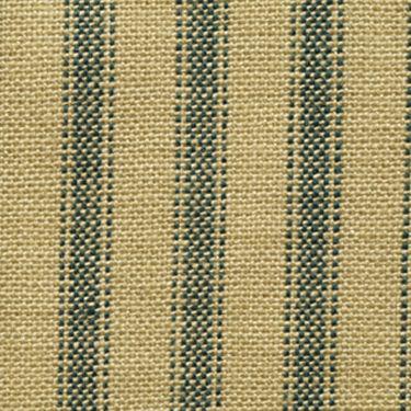 DRN Green Ticking Homespun H46 - Cotton Fabric