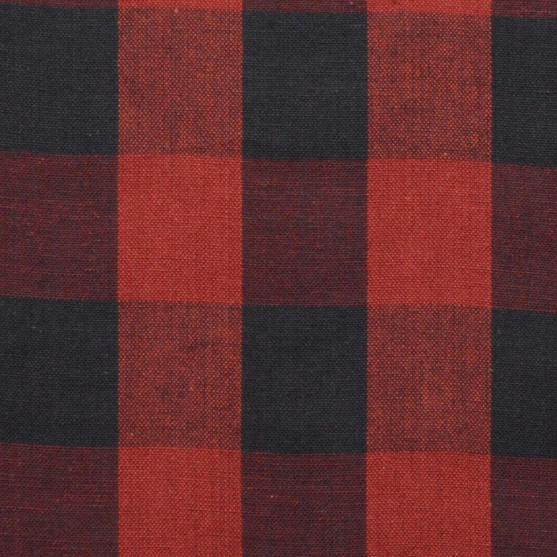 DRN Homespun H690 Buffalo Check Red/Black - Cotton Fabric