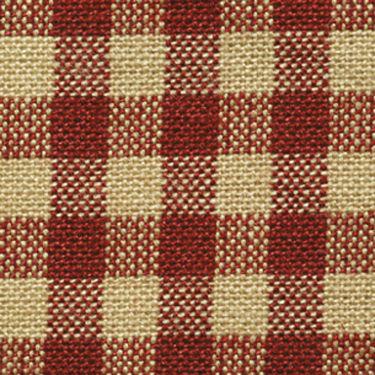 DRN Red Little Square Check Homespun H304 - Cotton Fabric