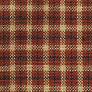 DRN Red Reverse Minipane with Stripe Homespun H352 - Cotton Fabric