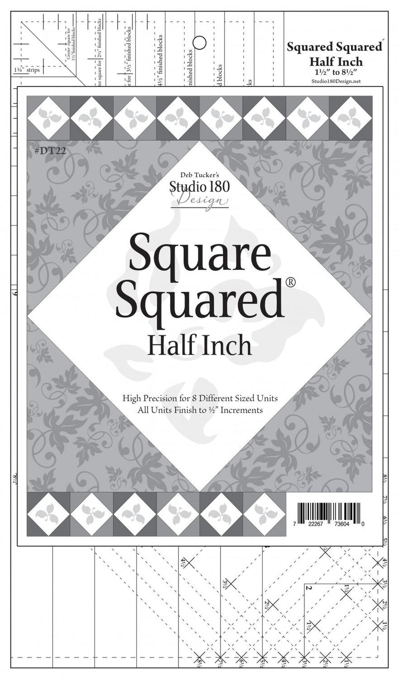 Deb Tucker's  Square Squared Half Inch Tool Template - UDT22