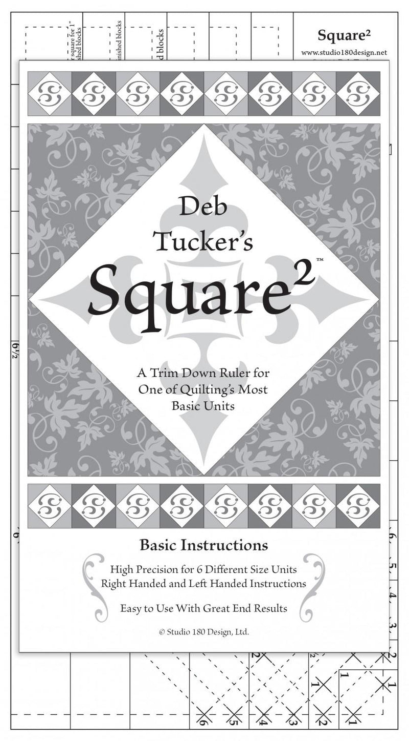 Deb Tucker's Square Squared Trim Down Ruler - UDT09