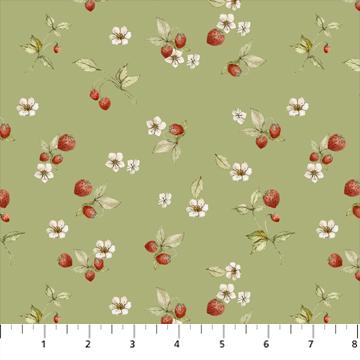 FIGO Heavenly Hedgerow - 90586-71 Pistachio - Cotton Fabric