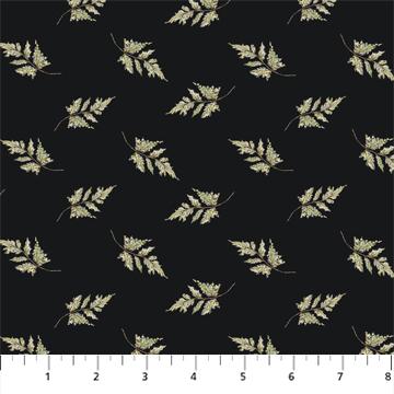 FIGO Heavenly Hedgerow - 90588-99 Black - Cotton Fabric