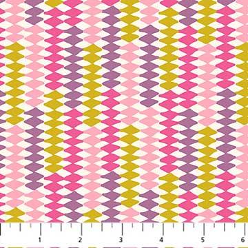 FIGO Mountain Meadow 90004-21 Pink - Cotton Fabric