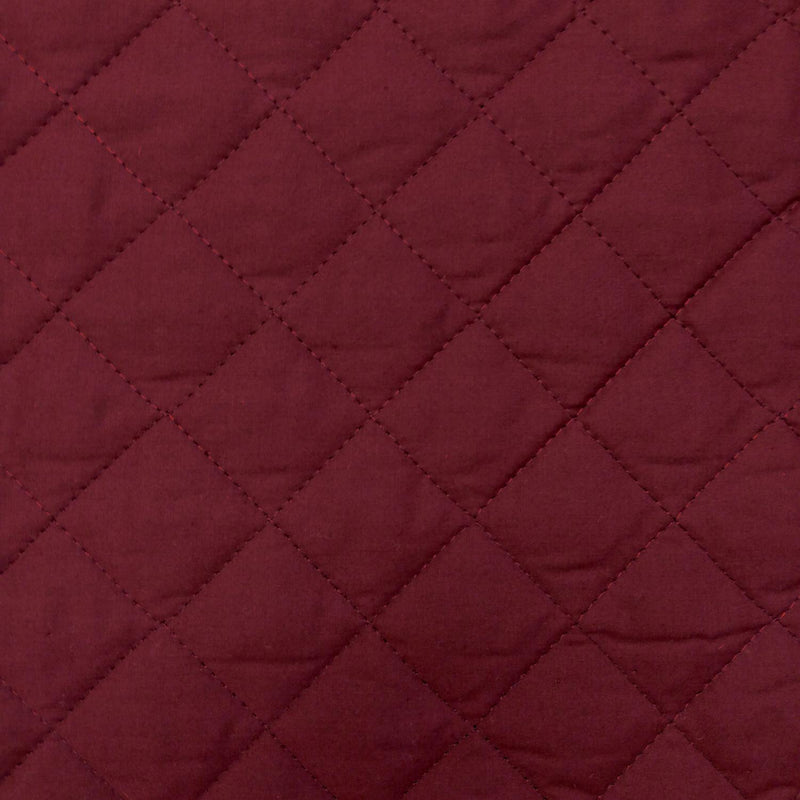 FQ Double Faced Quilted Broadcloth 216-011 Burgundy - Fabric