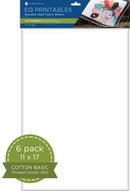 FQ Printables Cotton Inkjet Fabric Sheets - P-FA1117 - Notions