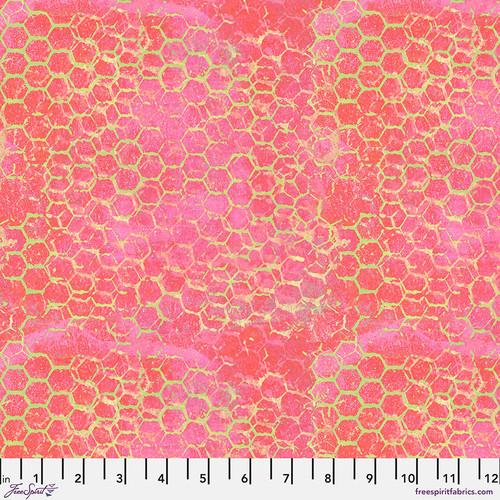 FS Butterfly Fields Honeycomb - PWSP067.PINK - Cotton Fabric
