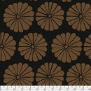 FS Damask Flower PWGP183.BROWN - Cotton Fabric