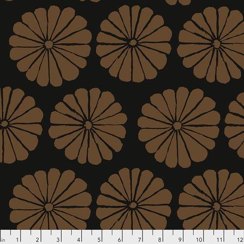 FS Damask Flower PWGP183.BROWN - Cotton Fabric
