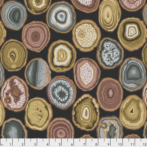 FS Geodes Charcoal PWPJ099.CHARCOAL - Cotton Quilting Fabric