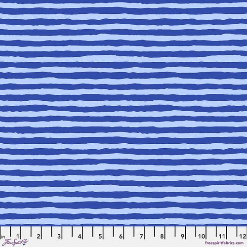 FS Kaffe Fassett Collective - Comb Stripe PWBM084.BLUE - Cotton Fabric