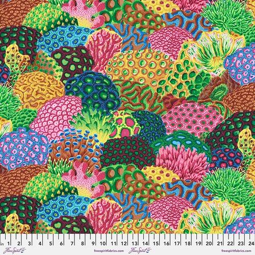 FS Treasure Island - Coral Reef PWSL108.MULTI - Cotton Fabric