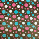 FTWH Minky Fun Dot - FA12051 Brown - Minky Fabric