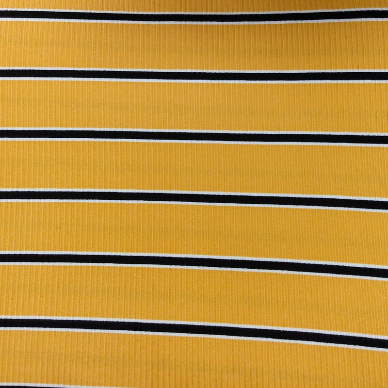 FTWH Rib Knit Mustard - FA12080 - Dress & Apparel Fabric