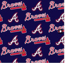 FT MLB Atlanta Braves Sports Team 58" - 6631-B - Cotton Fabric