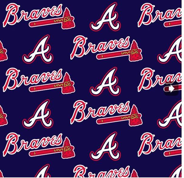 FT MLB Atlanta Braves Sports Team 58" - 6631-B - Cotton Fabric