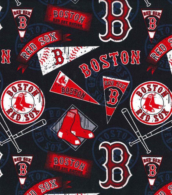 FT MLB Boston Red Sox Retro 14413-B - Cotton Fabric