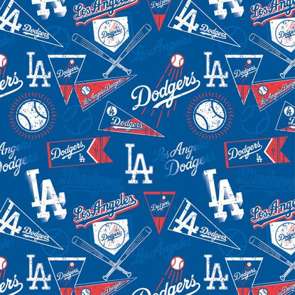 FT MLB L.A. Dodgers Retro 14418-B - Cotton Fabric