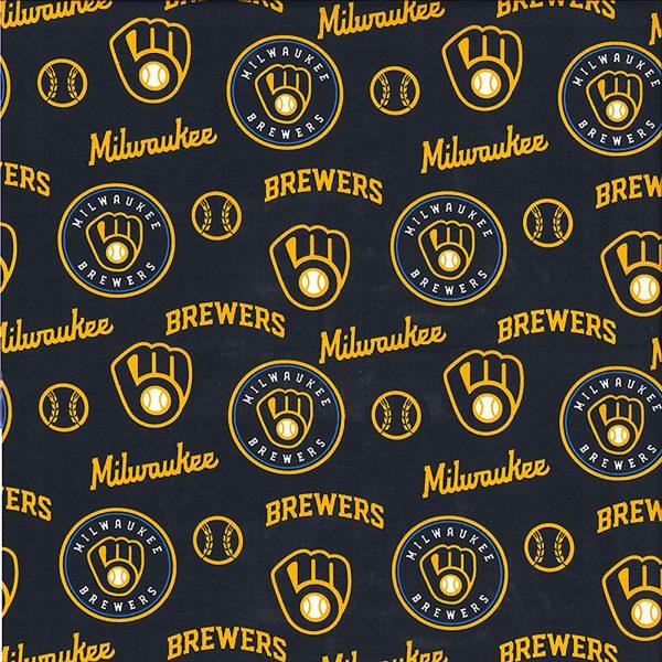 FT MLB Milwaukee Brewers 60341-B - Cotton Fabric