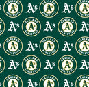 FT MLB Oakland A's 54" 6648-B - Cotton Fabric