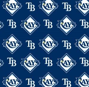 FT MLB Tampa Bay Rays Sports Team 6656-B - Cotton Fabric