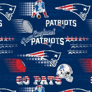 FT NFL New England Patriots 14447-D - Cotton Fabric