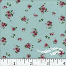 GDS Double Brushed Knit Floral 32925-SF Sea Foam - Dress & Apparel Fabric