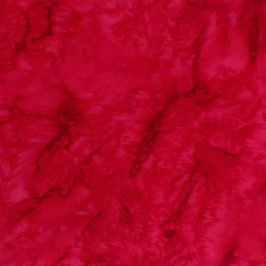 HFF 1895 Bali Watercolor Batiks - 1895-5 RED - Cotton Batik Fabric